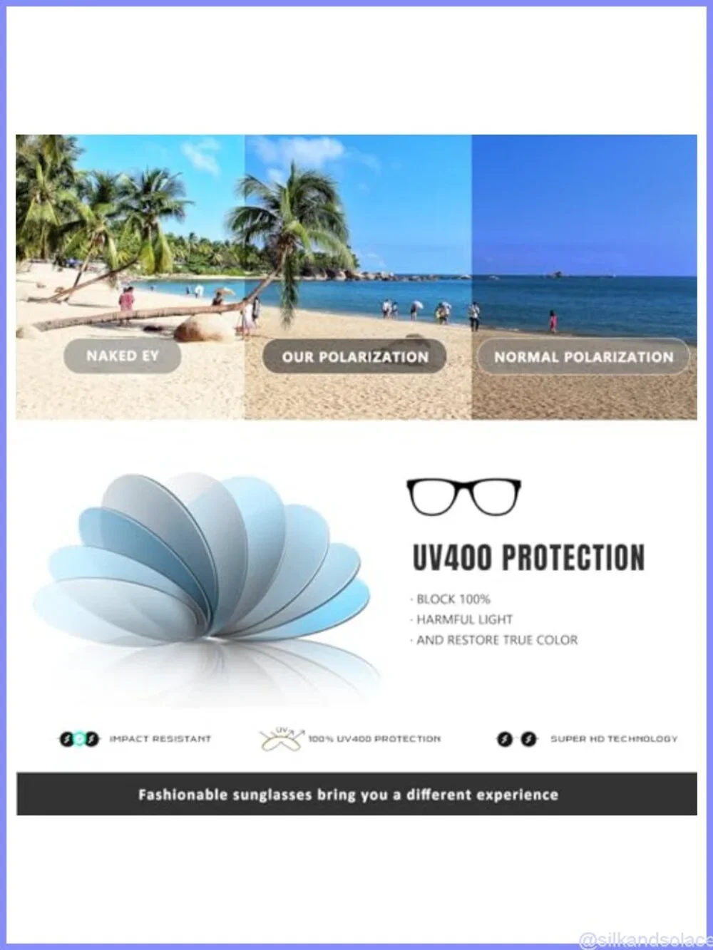 Polarized Round Retro Sunglasses UV400 TR90 Lightweight Unisex Unbranded